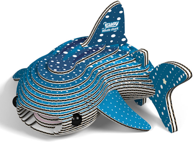 EuGy 3D立體紙拼圖, 7張, 鯨鯊, 1組