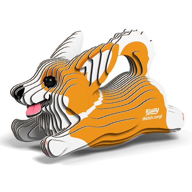 EuGy 3D立體紙拼圖, 7張, 威爾士科基犬, 1組