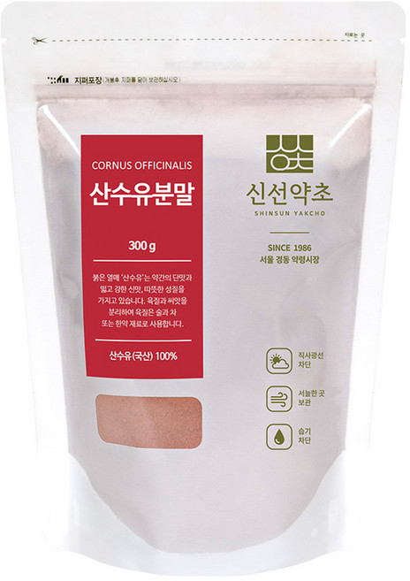 신선약초 국내산 산수유 분말, 300g, 1개