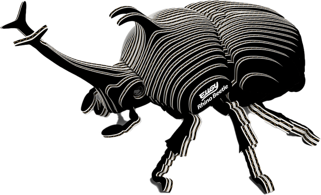 EuGy 3D立體紙拼圖, 7張, 兜蟲亞科, 1組