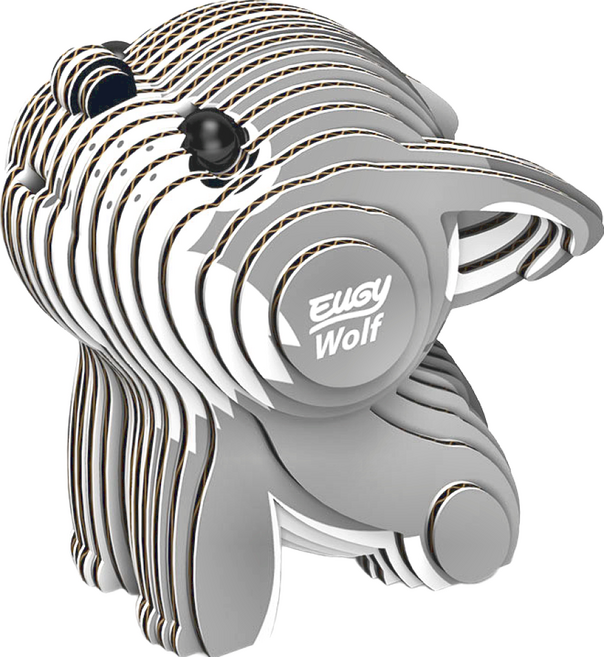 EuGy 3D立體紙拼圖, 7張, 狼, 1組