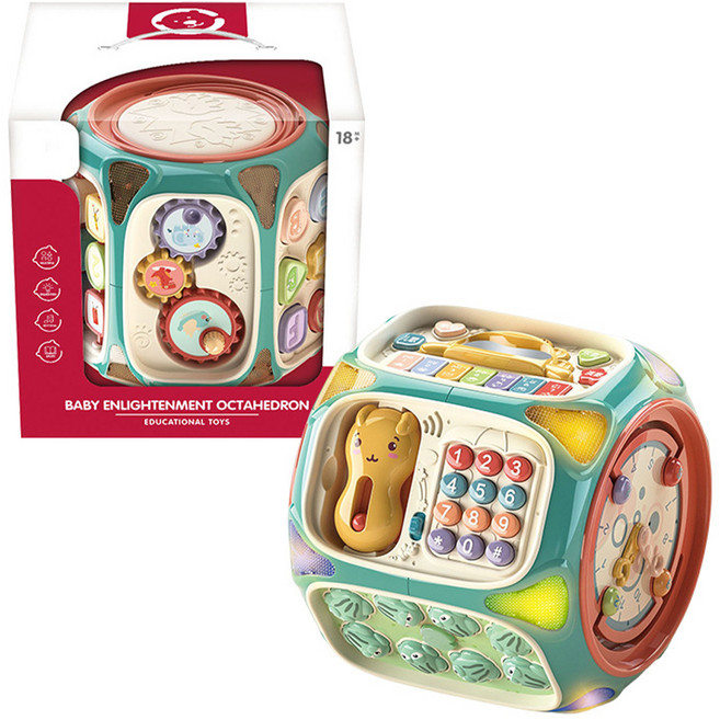 PLAYFUL TOYS 頑玩具 啟蒙八面忙碌鼓, 藍色, 1個