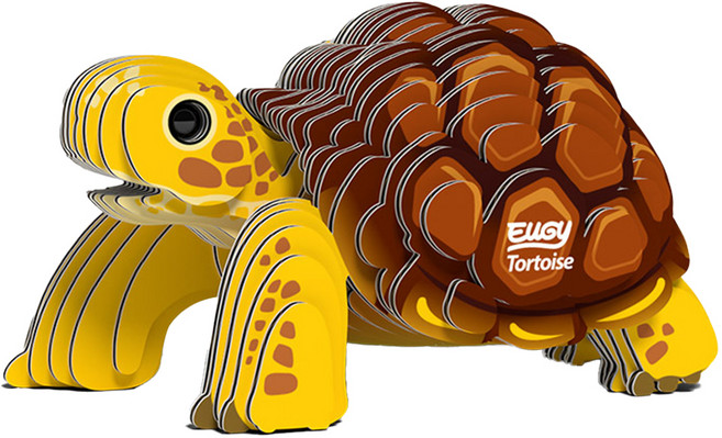 EuGy 3D立體紙拼圖, 7張, 陸龜, 1組