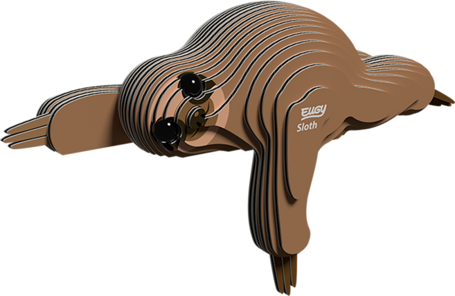 EuGy 3D立體紙拼圖, 7張, 樹懶, 1組