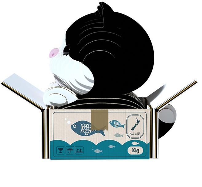 EuGy 3D立體紙拼圖, 7張, 燕尾服貓, 1組