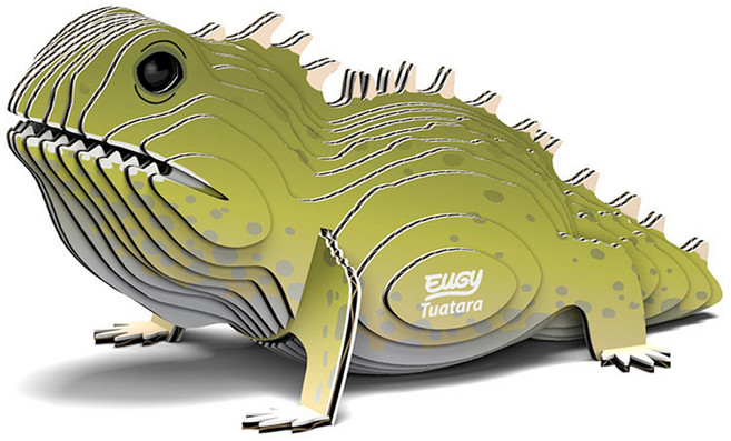 EuGy 3D立體紙拼圖, 7張, 大蜥蜴, 1組