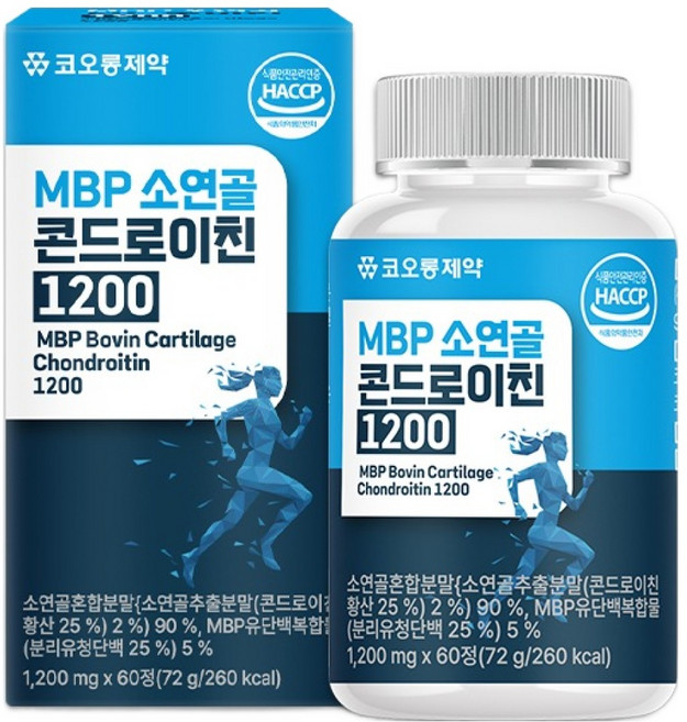 코오롱제약 MBP 소연골 콘드로이친 1200, 1개, 60정