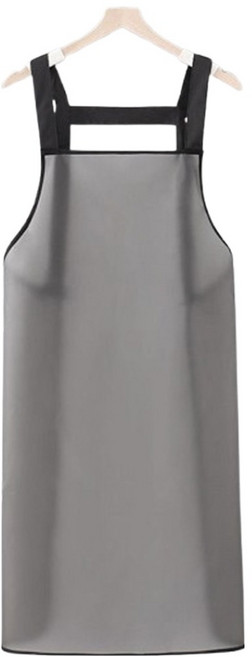 바른리빙 H형 방수 우레탄 앞치마 95cm, 블랙, 1개