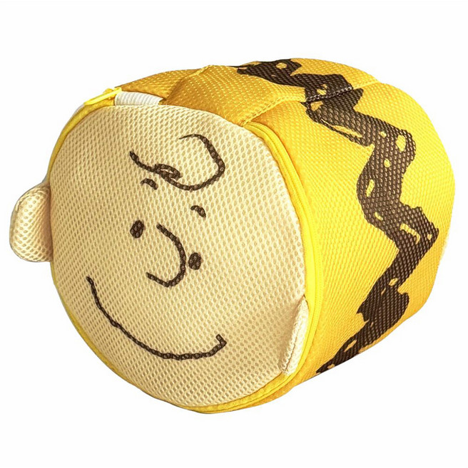 PEANUTS 史努比 雙層內衣洗衣袋/洗衣網, 查理布朗 黃色, 1個