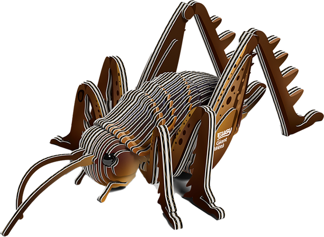 EuGy 3D立體紙拼圖, 7張, 巨沙蟲, 1組