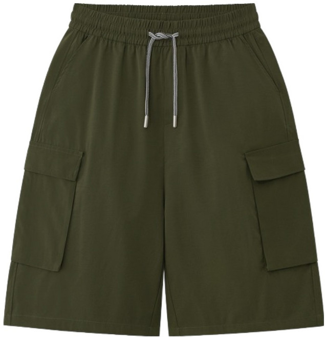 M.N.C 六分工裝鬆緊帶短褲 MDSP307JL