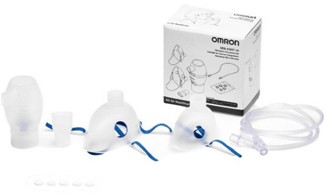 오므론 NE-C106 네블라이저 전용 액세서리 키트 세트 NEB-ASKIT-16, 1세트