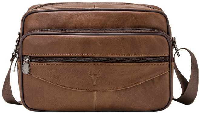 블루마운트 남성용 소가죽 크로스백 APZ7853