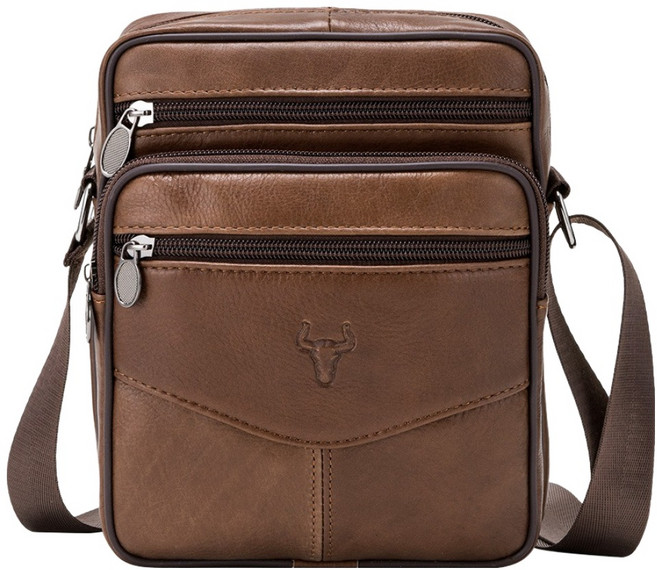 블루마운트 남성용 소가죽 크로스백 APZ8853