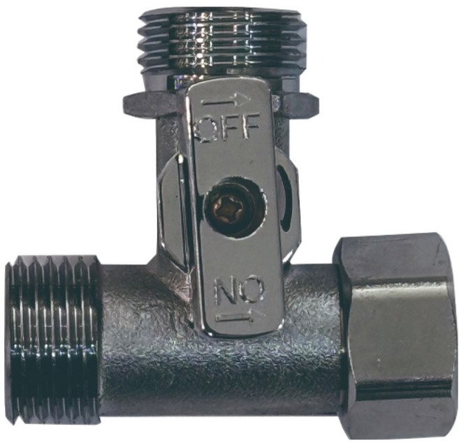 두진 욕실 잠금잠치형 황동 T밸브