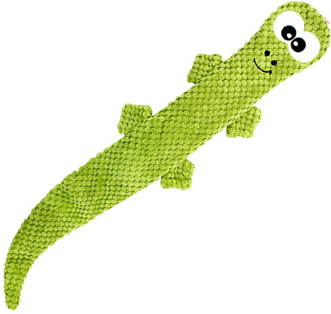 둥둥펫 반려동물 애착인형 바스락 소리나는 납작도마뱀 장난감, 그린, 1개