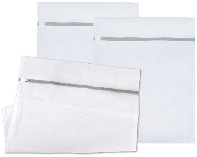 Axis 艾克思 蜂窩密網型加厚大容量洗衣袋3件組, 1組, 白色