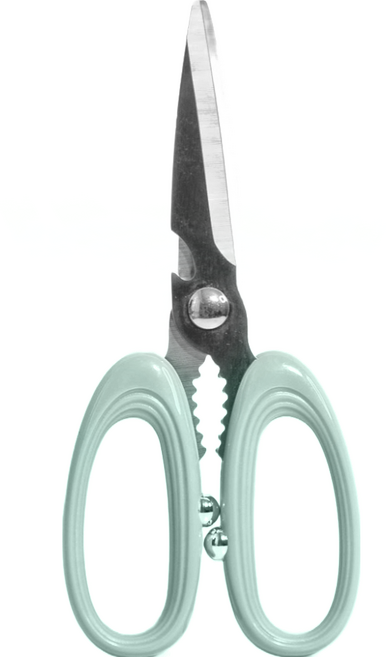 MYUMYUMYU 沐慕家居 廚房多功能剪刀, 綠色, 1支