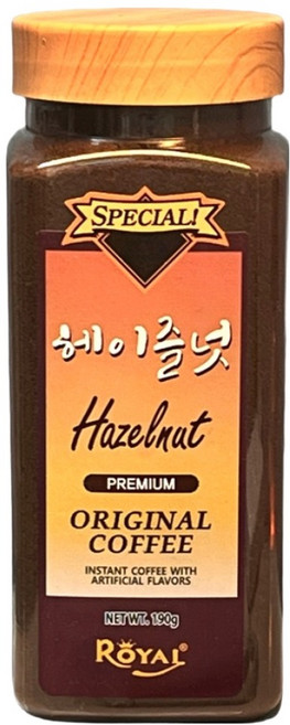 로얄 헤이즐넛향이 진한 아메리카노 프리미엄 블랙 커피, 190g, 1개