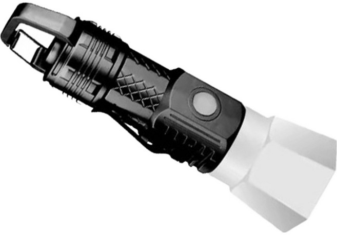 XPGx3Ea LED 강력밝기 초경량 충전식 다용도 KC2201 미니 손전등 DJ-41, 블랙, 1개