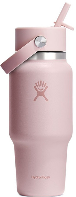 하이드로플라스크 24온즈 와이드 플렉스 스트로 트래블보틀, 트릴리움 핑크, 1개, 709ml
