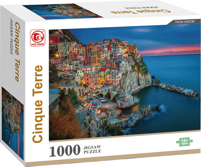 浩翔 高質感拼圖 義大利五漁村, 1000片, 1盒