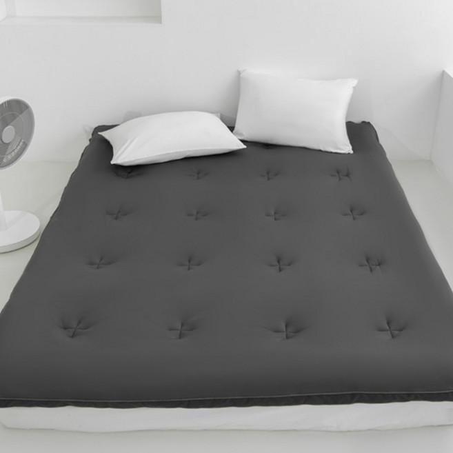 홈즈리빙 이글루 푹신한 쿨링토퍼, 차콜, 쿨매트