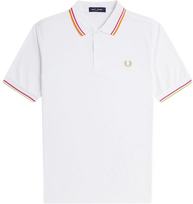 FRED PERRY 男士 M9839 雙邊飾條 FP 網球短袖 Polo 衫