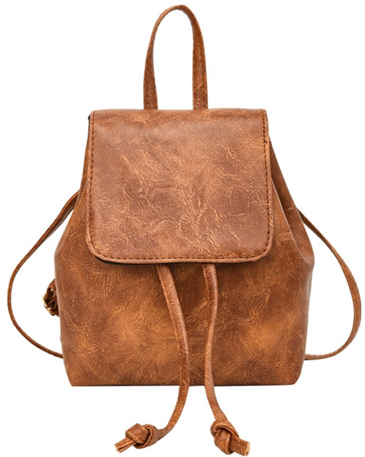 Silvers 女用皮革後背包 FS632, 棕色