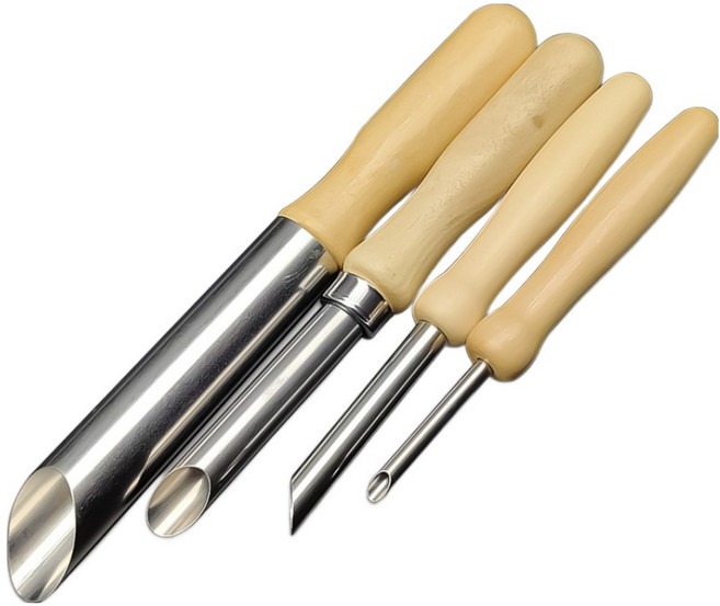 코히모 조소 도예 도구 펀칭 4종 세트 5W0222 원형