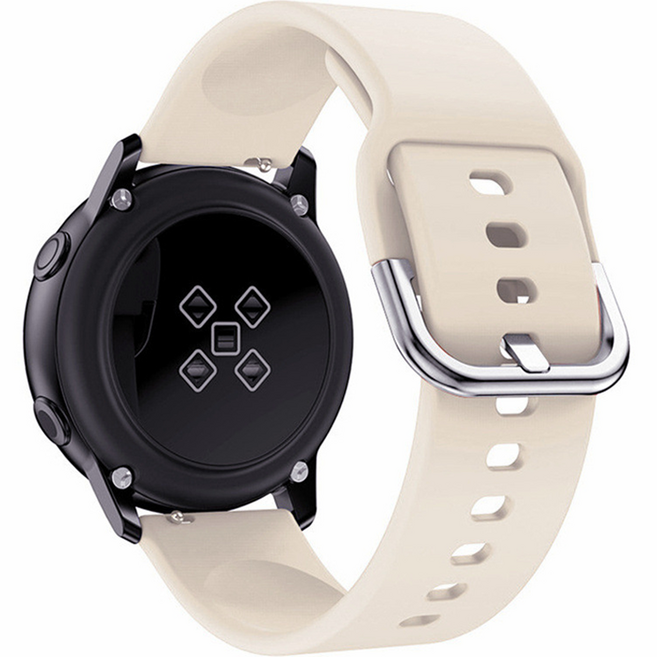 Keublancs Daily Galaxy Watch 矽膠錶帶 22mm, 象牙白, 1個