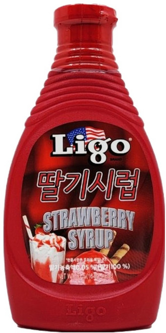 리고 딸기 시럽, 1개, 585g