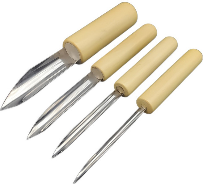 코히모 조소 도예 도구 펀칭 4종 세트 5W0222 반원형