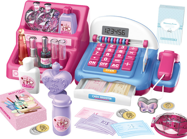 보와 화장품 계산대 쇼핑 마트놀이 bowato8354, 혼합색상, 1개