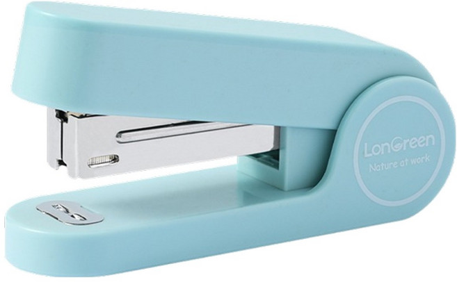 델리 LONGREEN 슬림 스테이플러 33호심, 블루, 1개