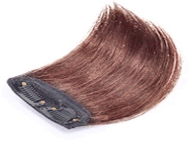 一片式自然隱形蓬鬆墊髮片 加寬款, 1片, 淺棕色