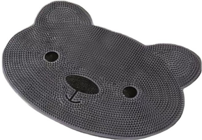 타미나요 심플한 풋 브러쉬 매트 그레이 베어, 1개입, 1개, 400g