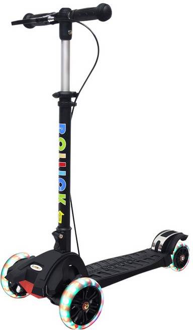 롤릭 스쿠터 서미트 아동 킥보드, 블랙, 1개