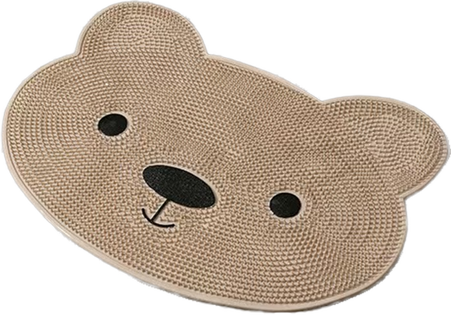 타미나요 심플한 풋 브러쉬 매트 베이지 베어, 1개입, 1개, 400g