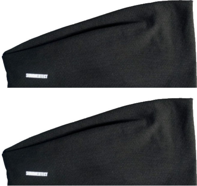 써머텍트 와이드 퍼포먼스 헤어밴드, 블랙, 2개
