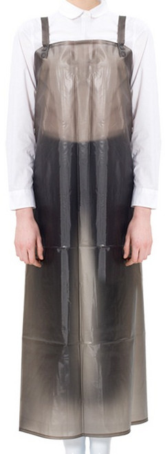 예경 우레탄 H형 반투명 방수 앞치마 대, 검정색(PO-0535), 1개
