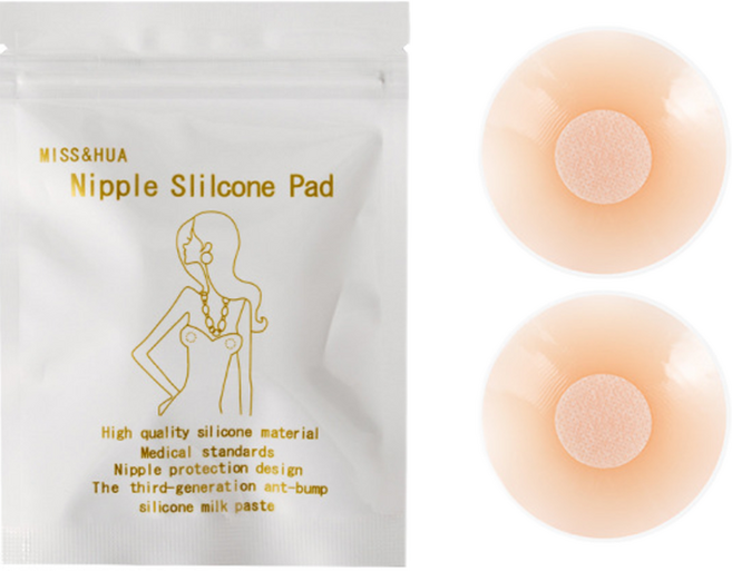 이롭상회 티안나 니플밴드 핑크 원형 파우치 2p, 1개