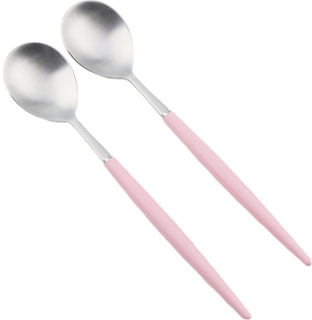 보겐 알르망드 샤틴 커트러리 숟가락, 핑크, 2개, 단품