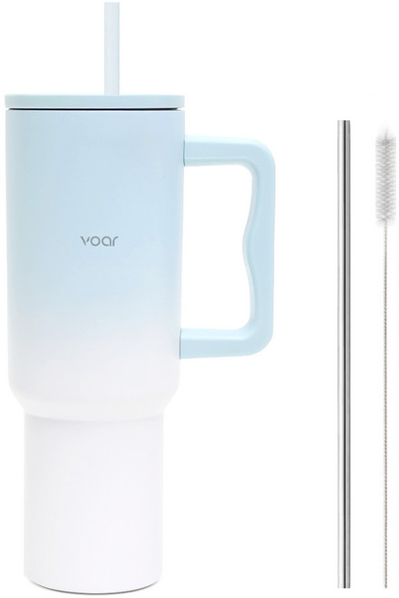 보아르 투웨이 대용량 손잡이 스텐 보온 보냉 텀블러, 민트, 1.18L, 1개