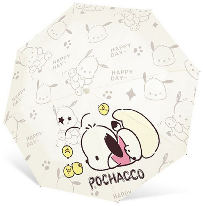 Pochacco 帕恰狗 自動摺疊傘 可愛卡通遮陽傘 兒童雨傘