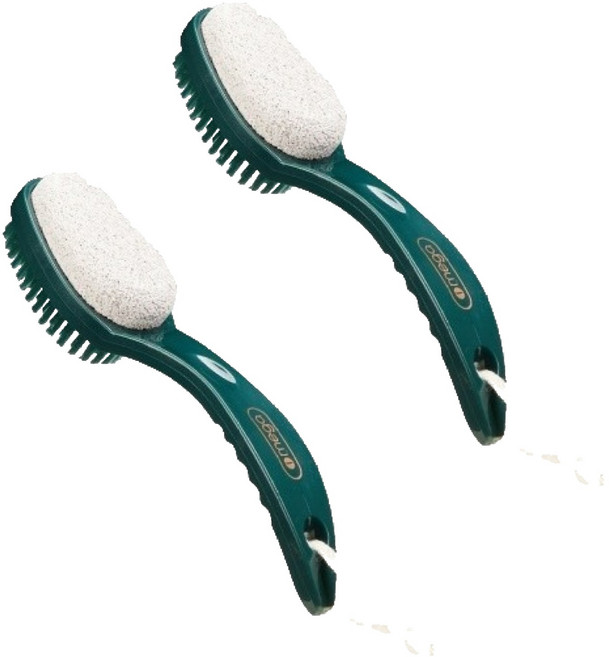 바롬몰 발 각질관리 브러쉬 그린, 1개입, 2개, 61g