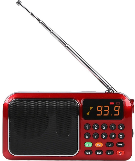 코비 효도 라디오 + 오리지널 원곡 107곡 트로트 SD카드 세트, HYO99(라디오), 레드(라디오)