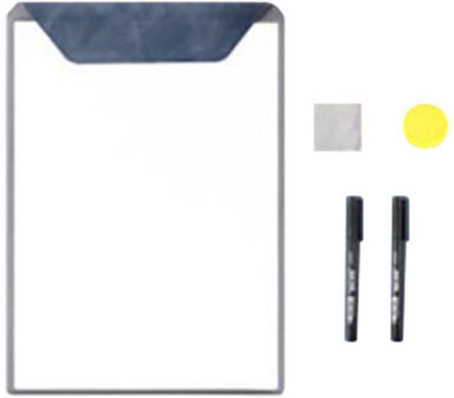 스냅바잇 휴대용 화이트보드 A4 노트 네이비, PET