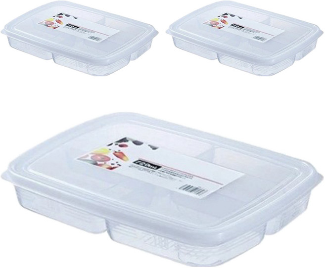 小麥購物 冰箱分隔保鮮盒 C360 119g, 1入, 3個