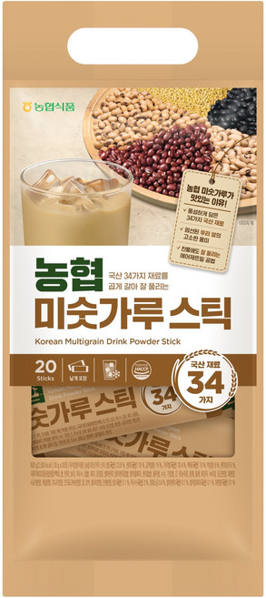 농협식품 미숫가루 스틱 20p, 1개, 600g